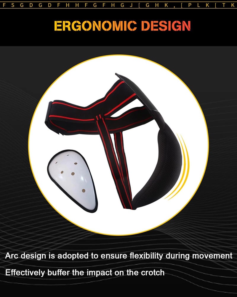 GLL Mens Groin Protector, Protective Cup, Boxing Abdominal Groin Guard, MMA Protective Cup, Kickboxing Cup, Muay Thai Cup Protector（30 in - 42 in） - Image 4